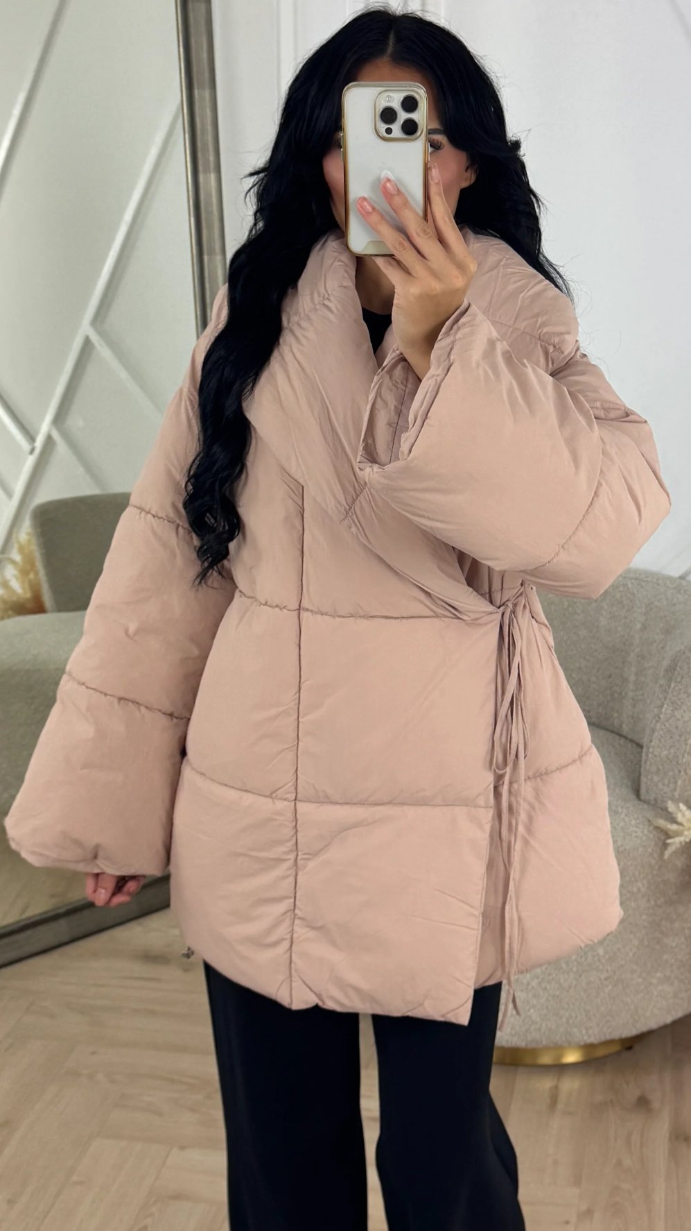 Cozy Wrap Puffer Coat